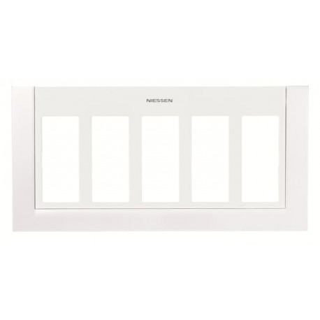 Niessen 2CLA117500T1101 Placa caja/zocalo 5 columnas BL